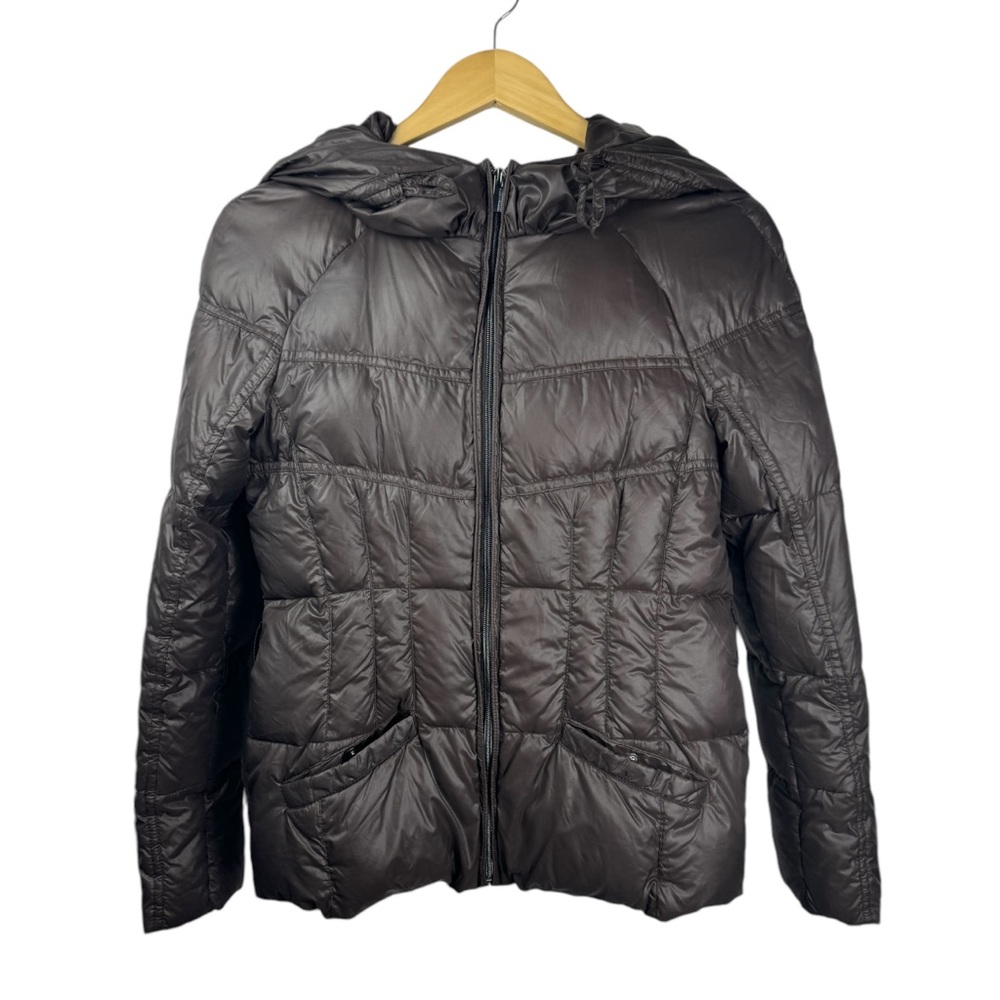 BCBG MaxAzria “Orson” Packable Lightweight Duck Down Puffer‎ Jacket Espresso S